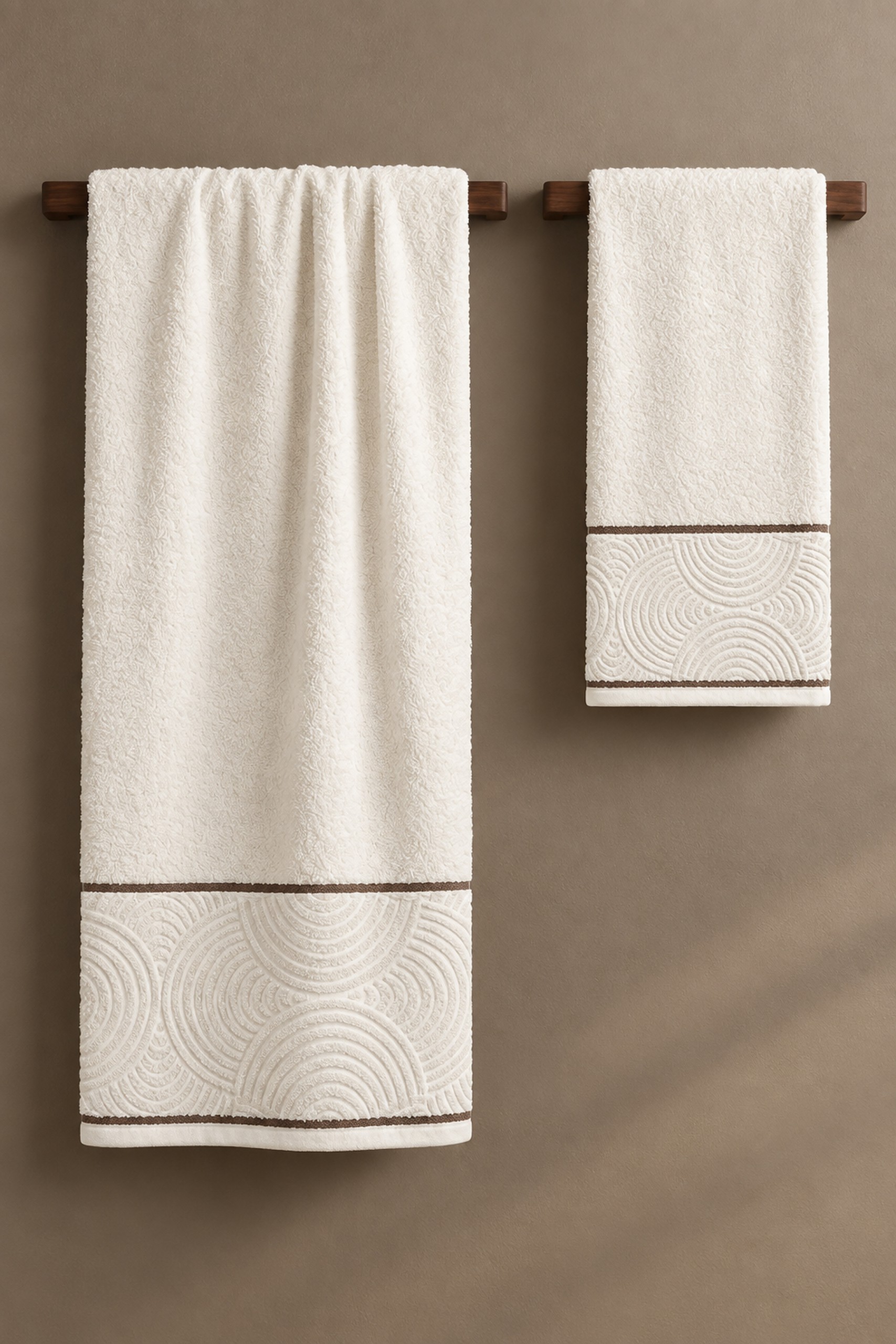 Premium V2 Krem - Peškir od Mikropamuka – 50 × 90 | 70 × 140 cm