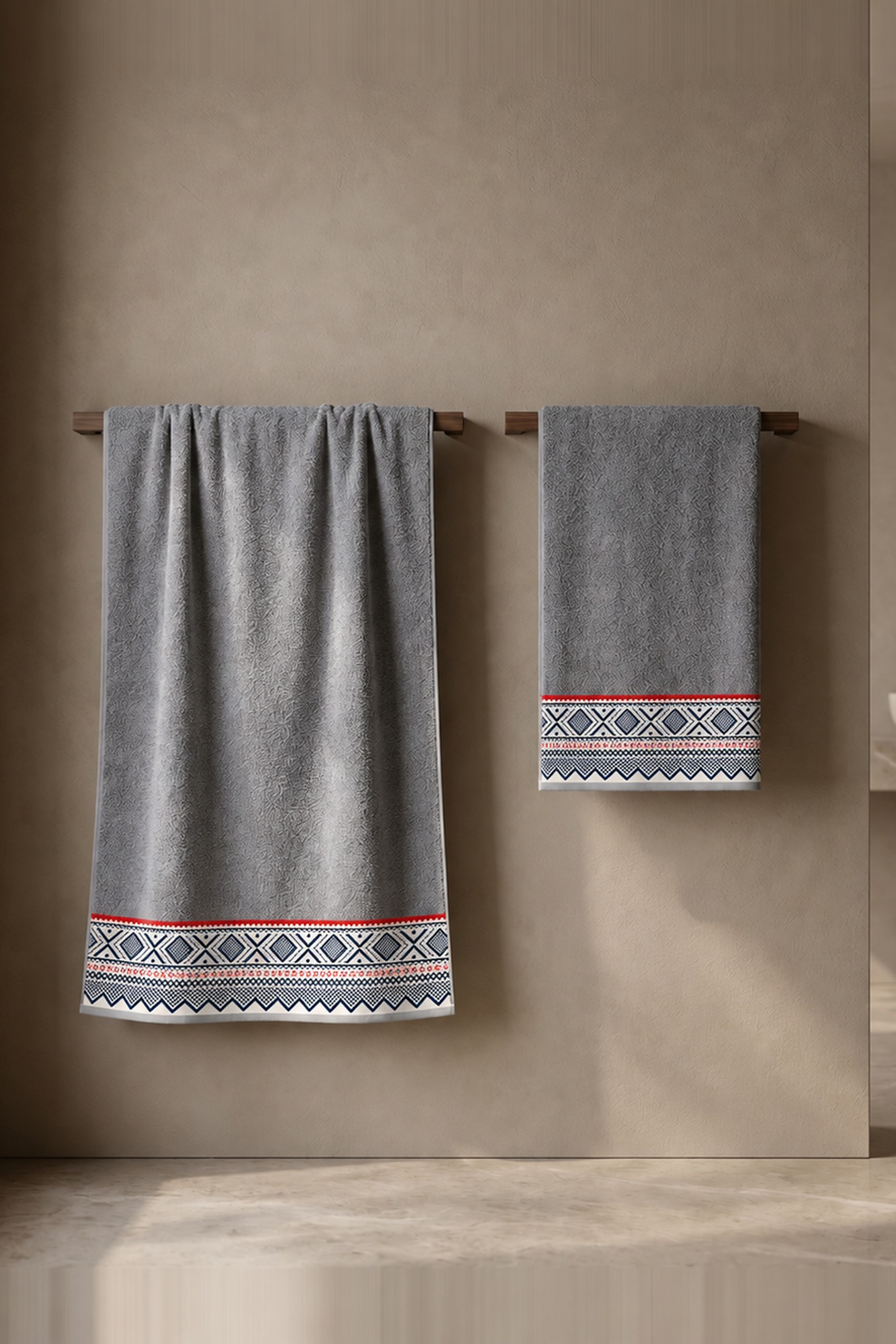 Premium V3 S. Siva - Peškir od Mikropamuka – 50 × 90 | 70 × 140 cm