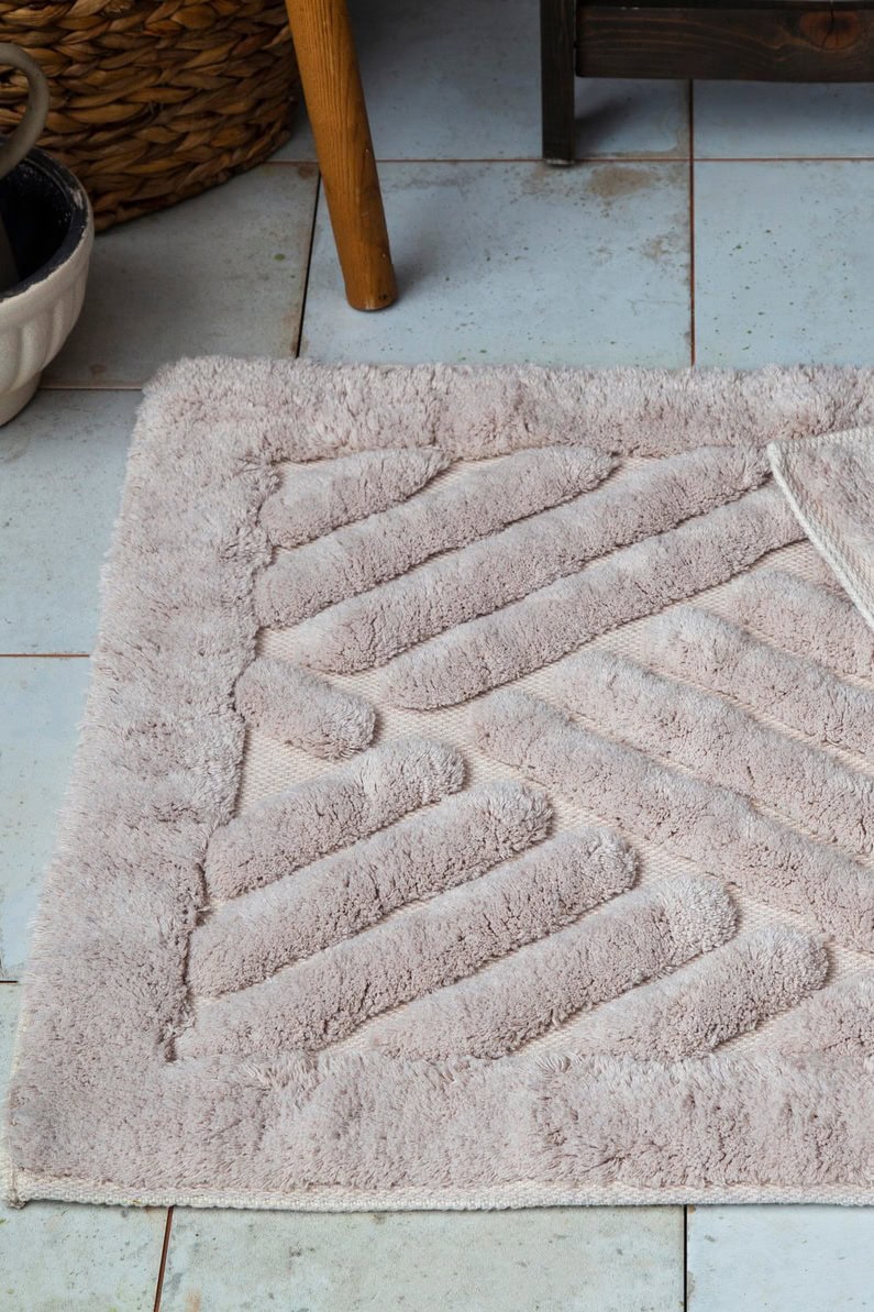 Majoli Tiles Prostirka za Kupatilo - Bež