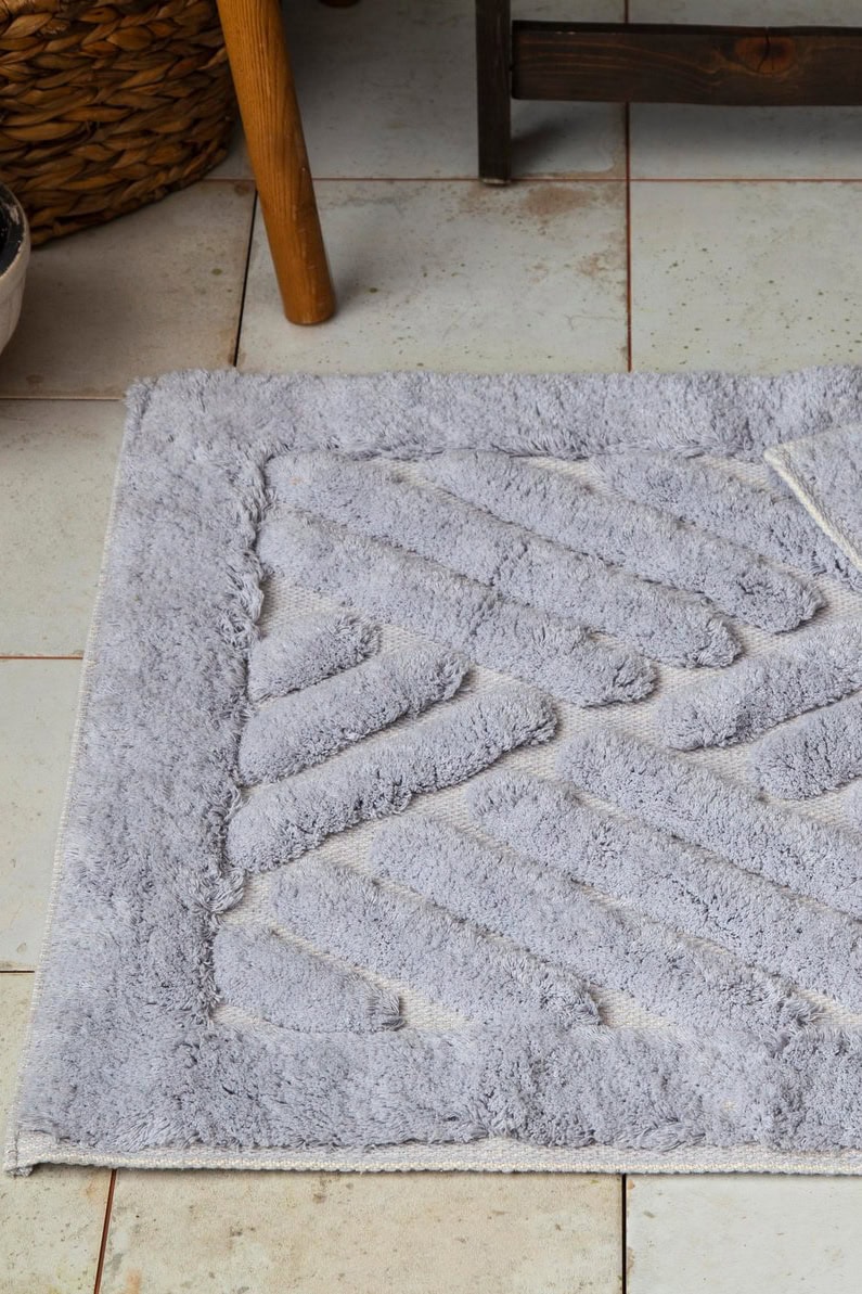 Majoli Tiles Prostirka za Kupatilo - Siva