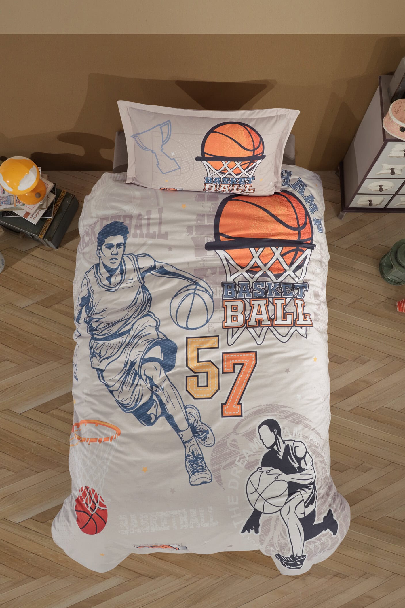Basketball Siva – Posteljina za Dječake (Clasy)