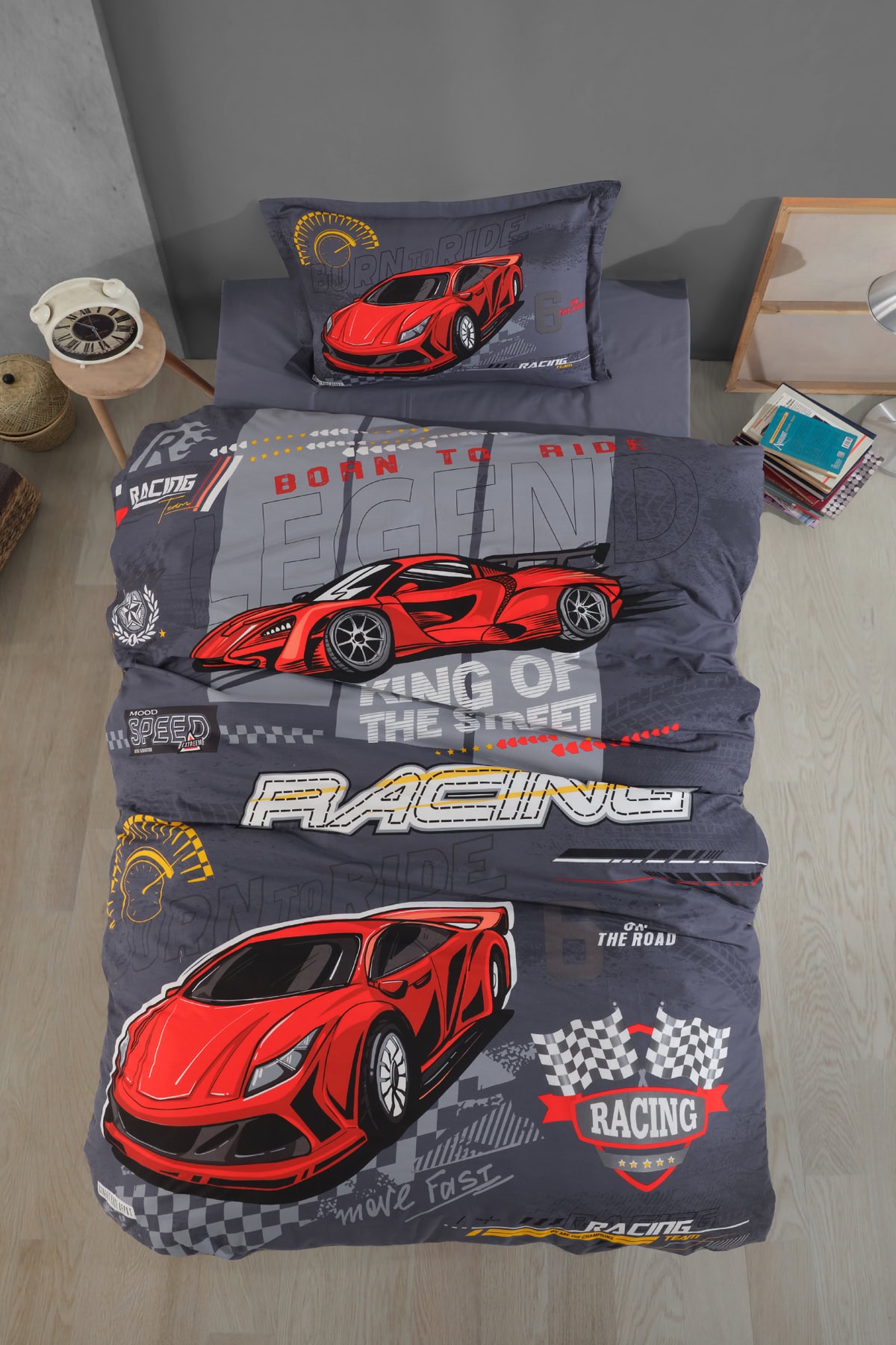 Racing Team Antracit – Posteljina za Dječake (Clasy)